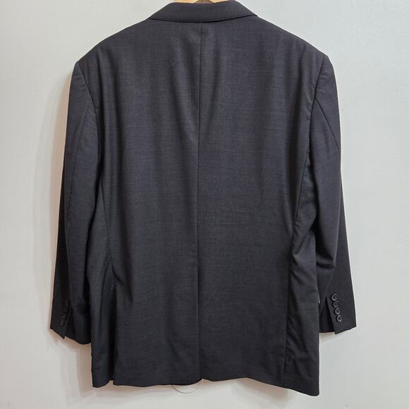 Brooks Brothers Explorer Madison Men's 44R Charcoal Gray Wool Blazer Suit Jacket - Picture 5 of 12